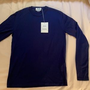 Navy Blue Men’s Acne light sweater in size XS.